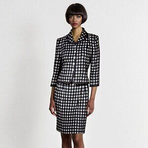 Michelle Moissac Paris Black and White Suit